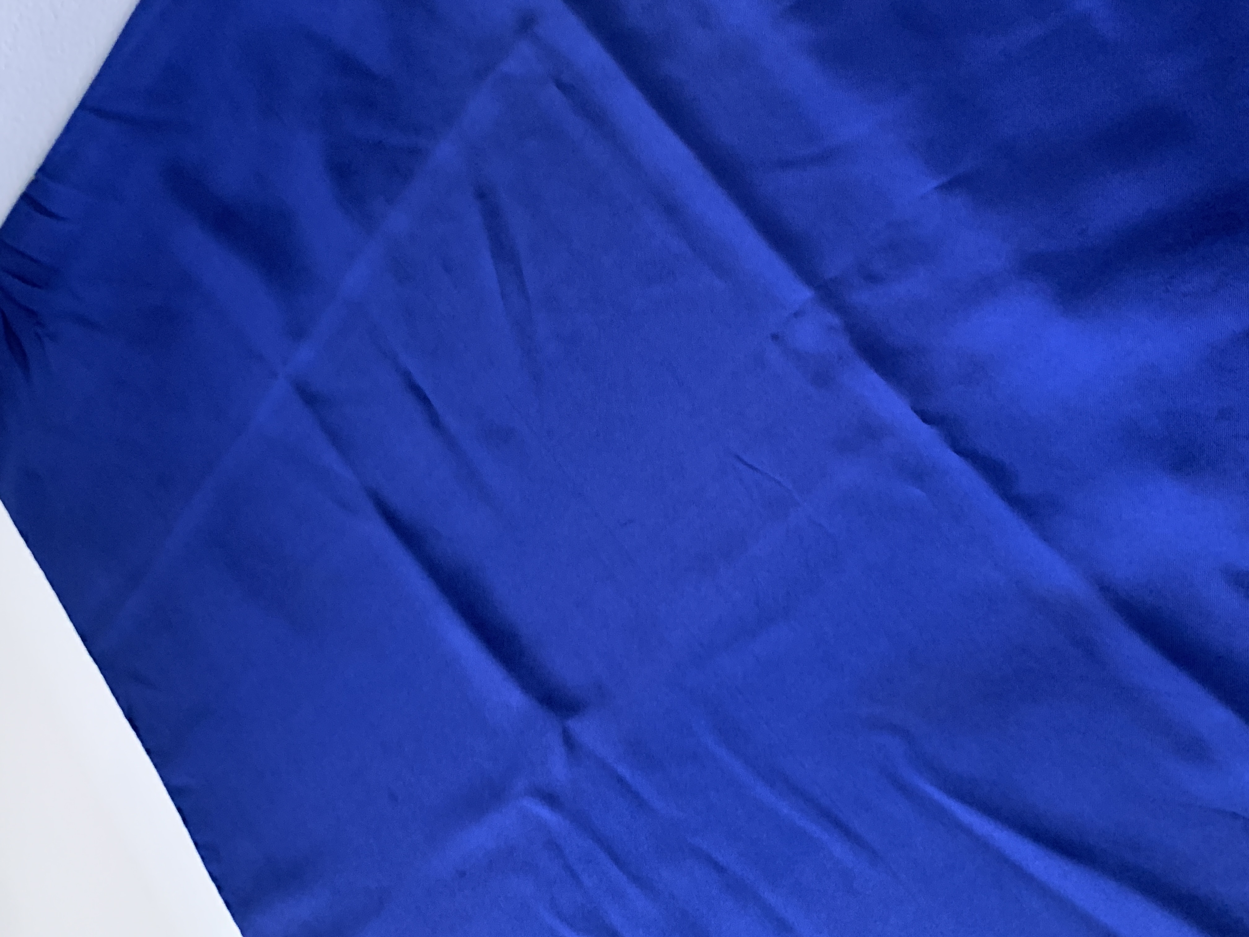 Plain Silk Scarf - Royal Blue